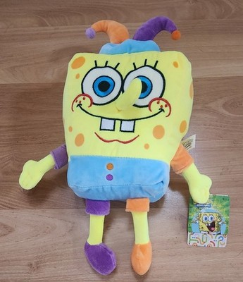 Spongebob SquarePants Plush Super Rare 11'' Jester New Tags JHWH Viacom Nick 2024