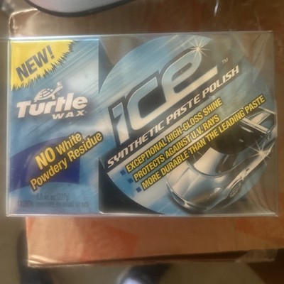 New, Turtle Wax Ice Synthetic Paste Polish No White Residue Size 8 oz
