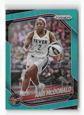 2025 Panini Prizm WNBA #10 Aari McDonald Teal Prizms #/49