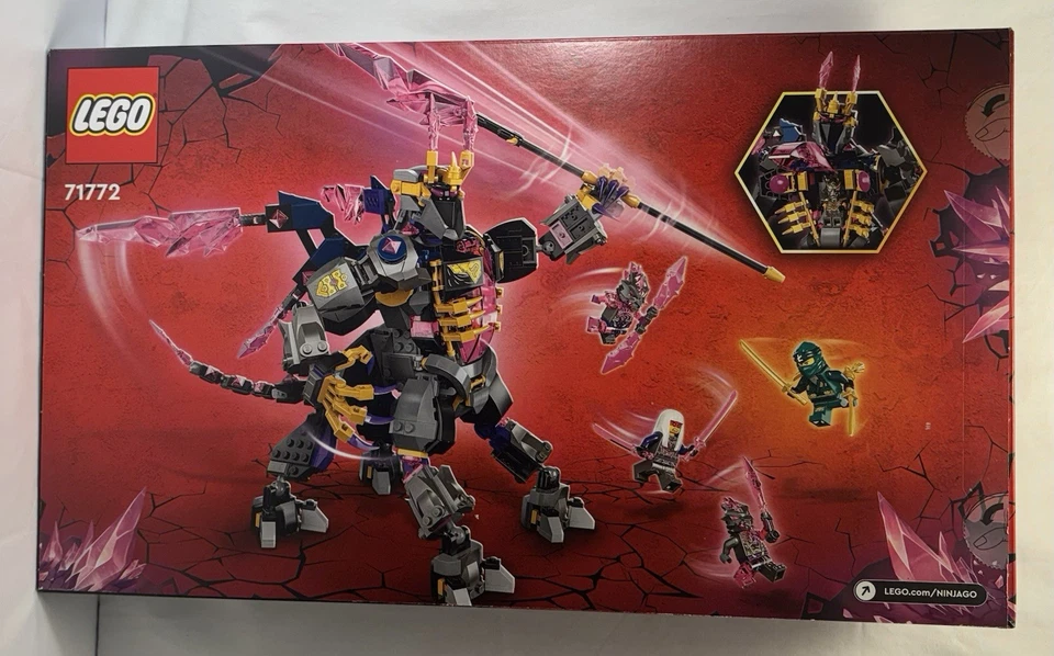Lego Ninjago 71772 El Rey Cristal y LEGO Ninjago 71769 Cole's Dragon Cruiser Foto 3 de 4
