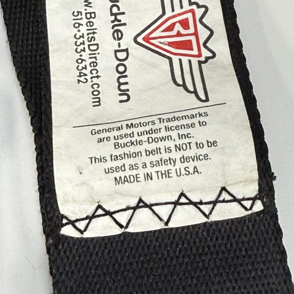 Cinturón de seguridad Corvette con hebilla hebilla negro estilo cinturón de seguridad ERMAHGERD para hombre EE. UU. Foto 4 de 4