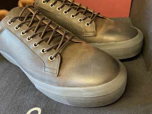 OLIVER SWEENEY, BRAND NEW , SIZE 9 , BROWN WAXY KUDU LEATHER , CUPSOLE TRAINER - Picture 8 of 15