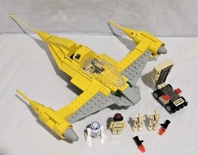 Vintage Lego Star Wars Set #7141 Naboo Fighter Complete No Box Or Manual