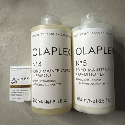 Olaplex N.4 Shampoo and N.5 Conditioner 8.5oz+ N.7 - 1 Oz- Authentic, New-SEALED