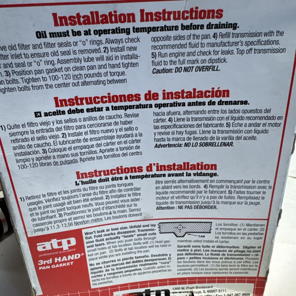 ATP B-278 Premium Transmisión Automática Filtro Aceite Repuesto para Coches Caja Nuevo Foto 3 de 4