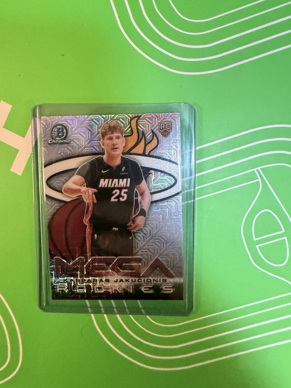 Bowman Chrome Mega Rookies MR-20 Kasparas Jakucionis RC Chrome Miami Heat