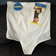 Slimshaper Miracle Brands Hi Waist Thong Extra Firm Control White XL