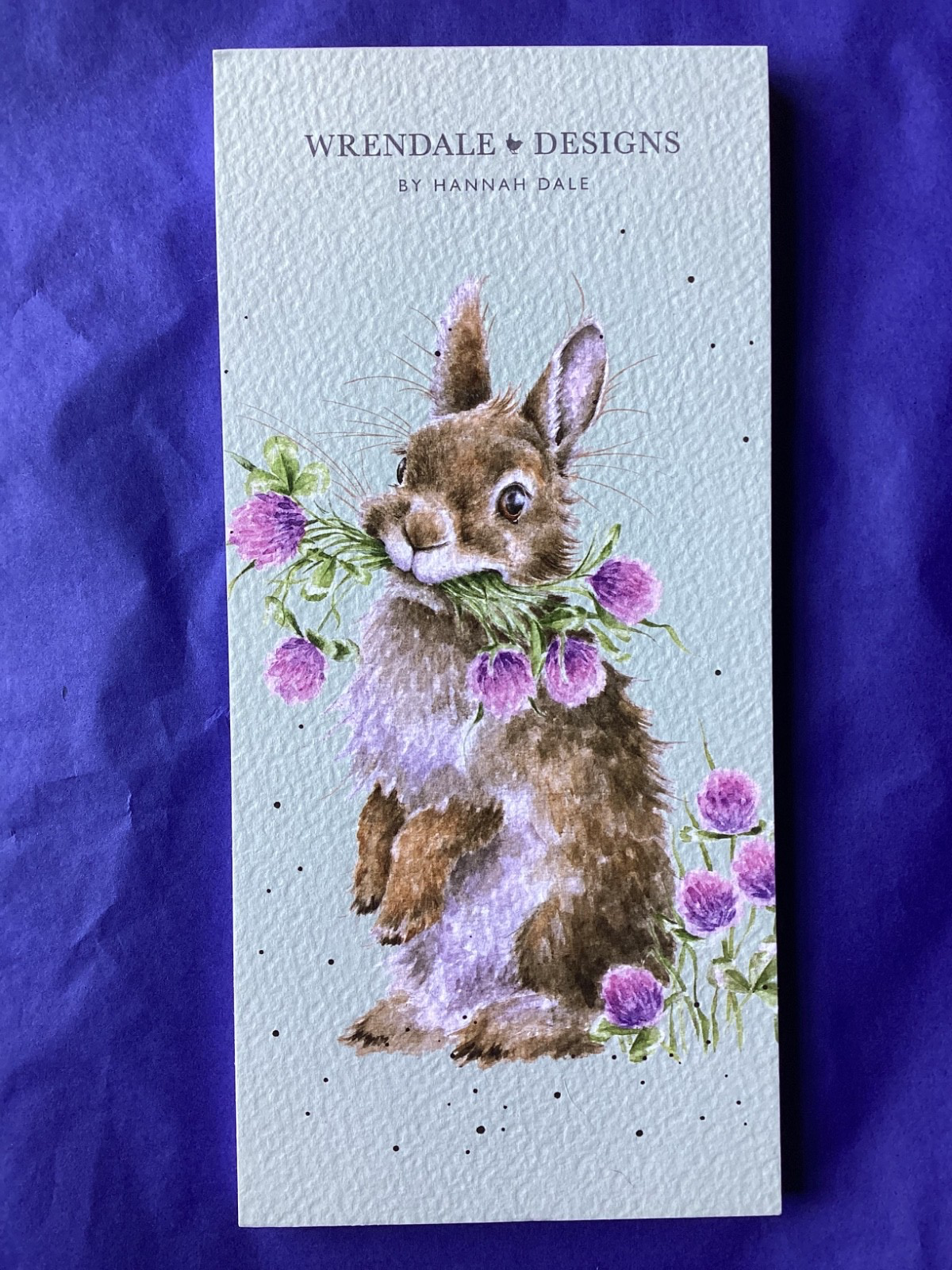 Beautiful WRENDALE Magnetic Shopping Pad- ""HEAD OVER HEELS""  (rabbit with clover