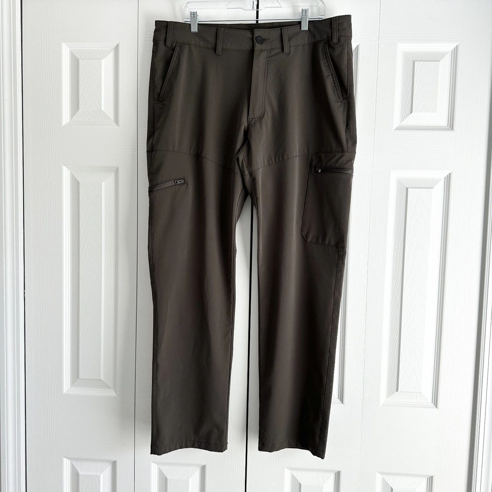 Magellan Outdoors Cargo Pants Mens 36 Brown Fishing Hiking Performance Quick Dry