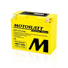 Motobatt MBT12B4 Replaces Yuasa YT12BBS YT12B4