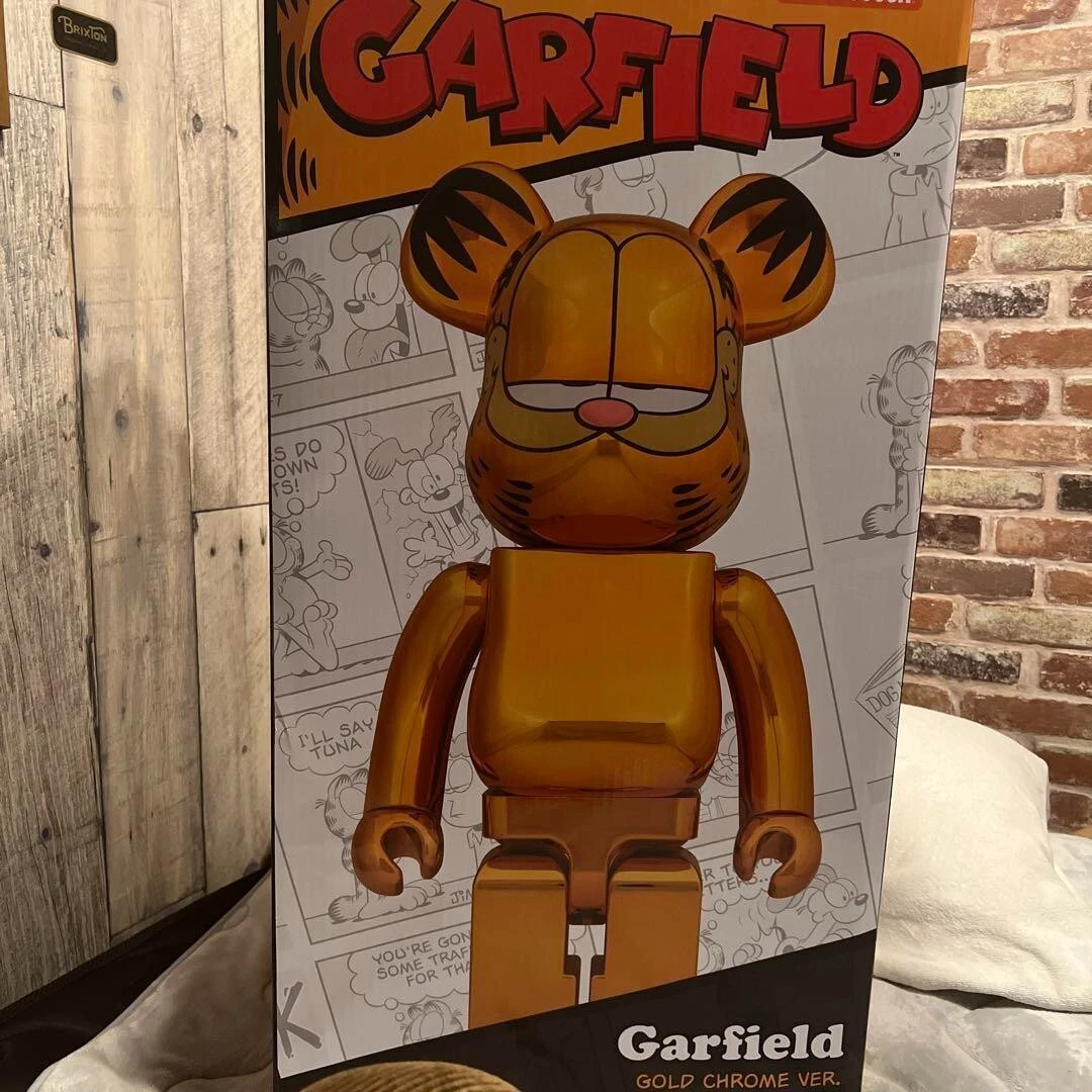 MEDICOM TOY BE@RBRICK GARFIELD GOLD CHROME Ver. 1000% BEARBRICK #5