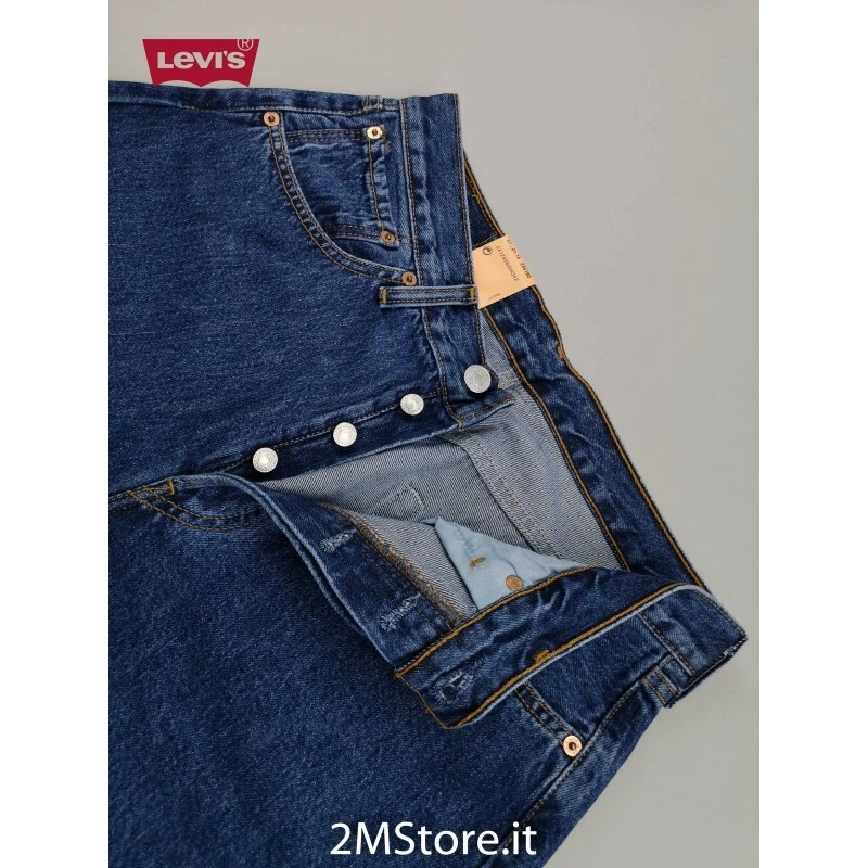 Jeans LEVI'S 501 Original Fit 501.01.14 Bleu Classique Regular Droit Vintage - Photo 3/4