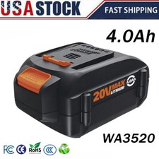 New 4.0Ah Power Share Battery 20V For Worx WA3520 WA3578 WA3525 WA3575 Li-Ion US