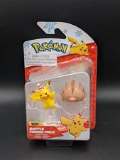 Pokemon Battle Feature Pack Pikachu w/ Santa Hat & Swinub Figures BRAND NEW NIB
