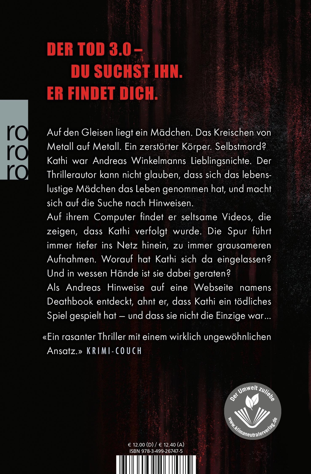 Thumbnail - Deathbook | Andreas Winkelmann | Taschenbuch | 448 S. | Deutsch | 2015