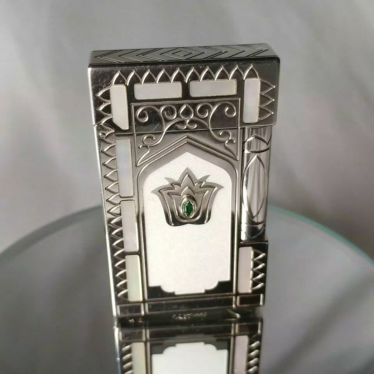 ST Dupont Taj Mahal Limited Edition Platinum and Mother-of-Pearl 