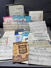 ANTIQUE MIXED LOT VINTAGE SHEET MUSIC SCORES SONGBOOKS CLASSICAL POP COLLECTOR