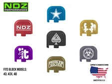 NDZ Slide Cover Backplate for Glock 43 43X 48 Aluminum - Popular Images