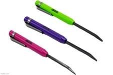 VIM 3 Pc Mini Pocket Pry Bar Set w/Pocket Clip & Magnet Pink Green Purple