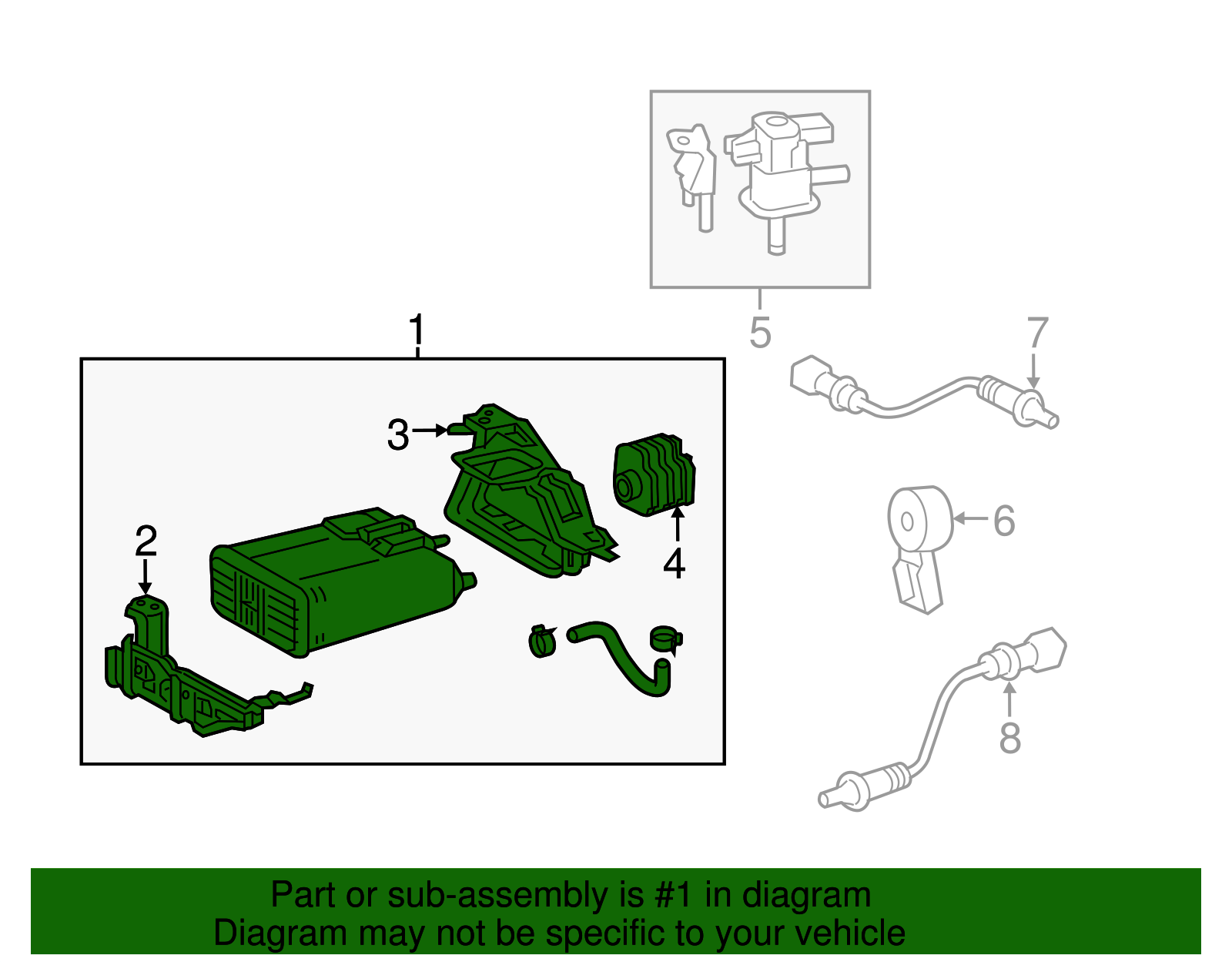 OEM Genuine Toyota RAV4 Fuel Vapor Charcoal Canister 777400R020 eBay