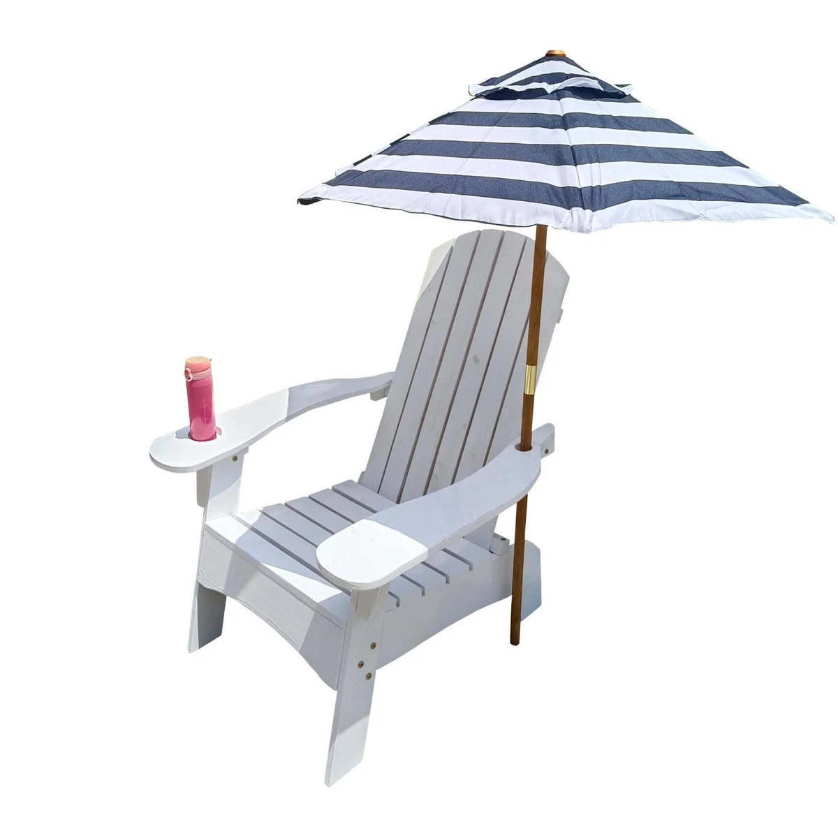 Deck chair with umbrella hot sale