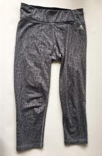 ADIDAS Climalite Youth M 12-14 - Gray- Running/Yoga Pants/Leggings