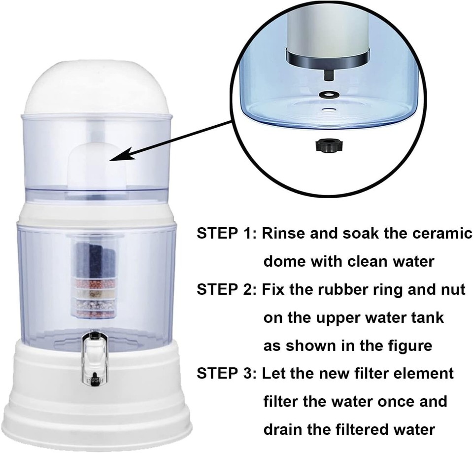 Replacement Ceramic Dome Water Filter 0.150.5 Micron Water