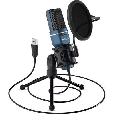 TONOR TC-777 USB Gaming Microphone Computer Condenser PC Gaming Mic With Stand