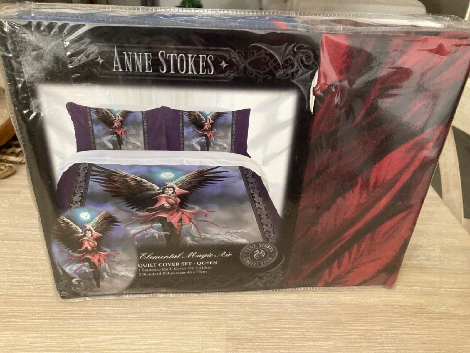 Anne Stokes Elemental Magic Air QUEEN Quilt Cover Set