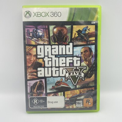 Grand Theft Auto GTA V 5 - Microsoft Xbox 360 Game PAL Complete With Manual