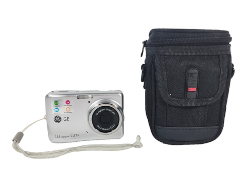 GE C1233 12MP Digital Camera with 3x Optical Zoom (Silver), Bundle | eBay