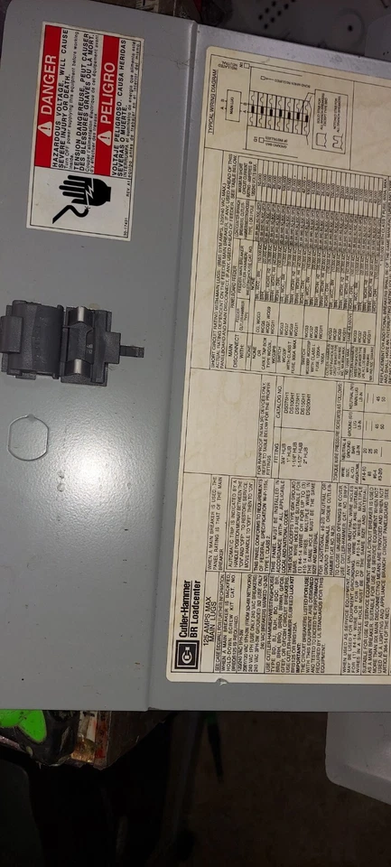 Eaton Cutler-Hammer Main Lug Load Center, 125 Amp With Breakers - Image 3 of 4