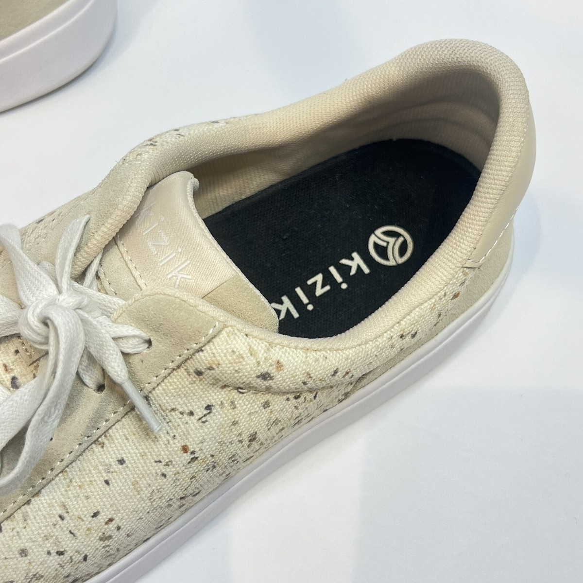 Kizik Prague Mens size 8.5 Hands Free Tan Sneakers Cream Womens Size 10 New Women main image 4