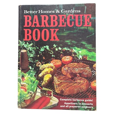 Better Homes & Gardens Vintage Barbecue Book Cookbook 1960's BBQ Grilling Retro
