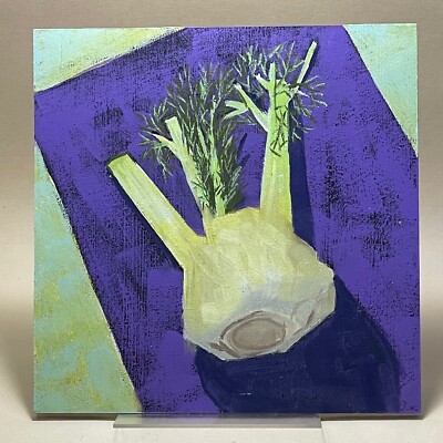 Ein McLaren Stillleben Impressionist Fenchelwurzel, Original Kunst Ölgemälde
