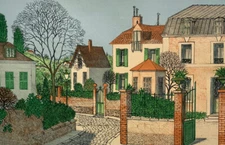 DENIS PAUL NOYER VINTAGE LITHOGRAPH SIGNED NUMBERED French Home