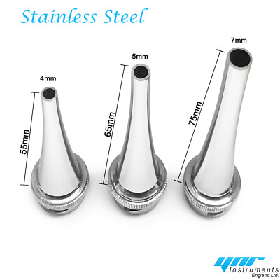Ear Specula ENT Diagnostic Medical Equipment Surgical Steel 3 Pcs Set