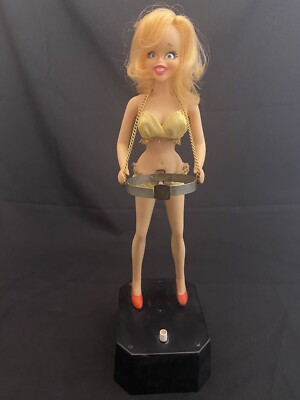 Vintage 1969 Poynter Go Go Girl Drink Mixer Doll Battery Operated