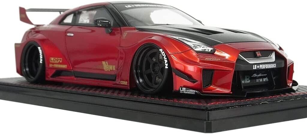 Ignition Model IG2354 1/18 LB-Silhouette WORKS GT Nissan 35GT-RR Red  Metallic