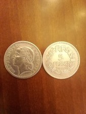 5 FRANCHI 1950 - CIRCOLATA - Monete Francia