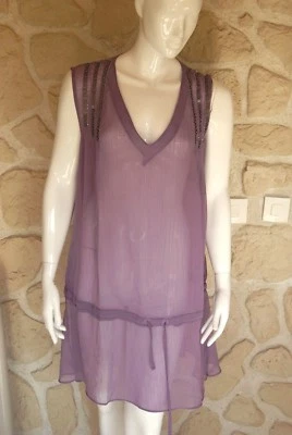 nuisette mauve neuve taille L de marque Vanity Fair étiquetée à 56,90€ - Photo 1/3