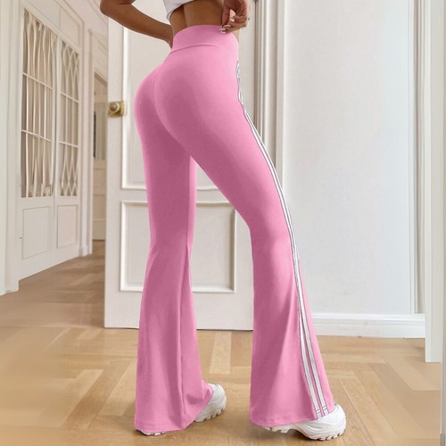 Womens High Waist Flare Leggings Pockets Bootcut Yoga Pants Gym Sports Trousers - Picture 39 of 63
