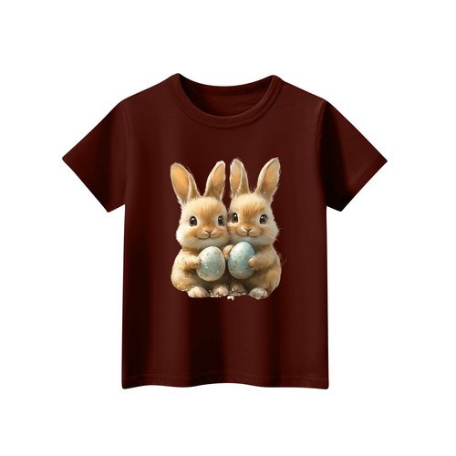 Girls Boys Lightweight Short Sleeve T-Shirts Kids Performance Basic Printed Tee@ - Picture 3 of 33
