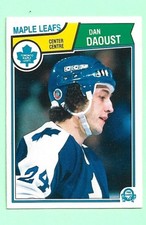 (1) DAN DAOUST 1983-84 O-PEE-CHEE # 328 MAPLE LEAFS ROOKIE EX-MT CARD (M7831)