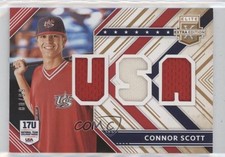 2018 Panini Elite Extra Edition USA Materials Gold 80/99 Connor Scott 9pd