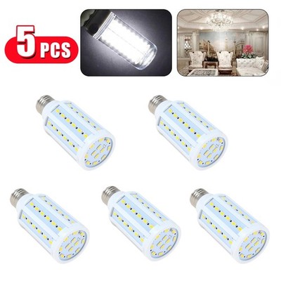 12V E27 LED Corn Light Bulb 6500K Candelabra Daylight Workshop Garage Lamps 15W