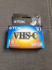 TDK VHS-C HG Ultimate 30 Minutes New SEE PICS 