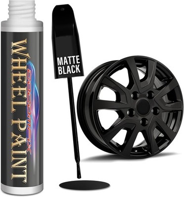 Matte Black Rim Touch up Paint, Flat Black Wheel Paint Pen for Metal, Car Wheel