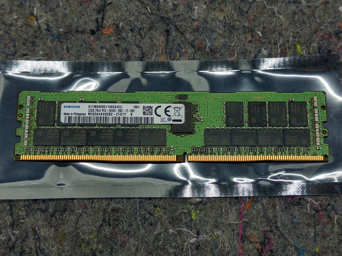 K*o様 SAMSUNG DDR4-2666 32GB(16GB×2) Samsung 32GB CL21 2666MHz DDR4 ECC 2Rx4 PC4 Server Memory RAM