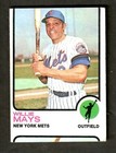 WILLIE MAYS 1973 TOPPS #305 (MISCUT) NEW YORK METS